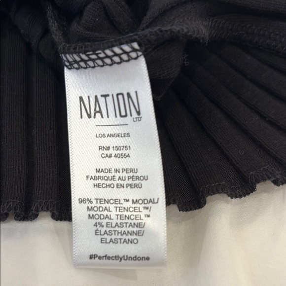 Nation LTD Black Ribbed Fitted Tank Top - Picture 7 of 9